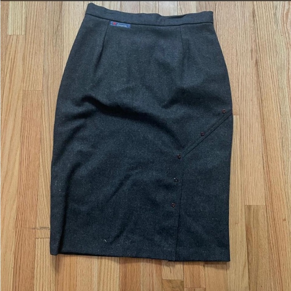 Elegant Black wool Skirt